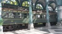 The private coach of Henry Flagler in the Flagler museum in Palm Beach USA on 30/01/2016. Flagler was the main driving force behind the Florida East Coast Railway which operated to Key West from 1912 until part of it was swept away on Labor Day  in 1935.<br><br>[Brian Smith 30/01/2016]