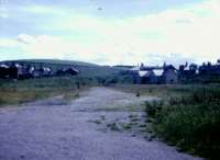 Cullen viewed from the goods yard with the passenger station's curving single platform off to the right. View looks south.<br><br>[Alan Norris //1972]