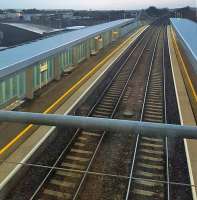 View of the platforms at Edinburgh Gateway.<br><br>[John Yellowlees 09/12/2016]