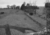 The former Macbie Hill at Coalyburn in 1997. The passeger platform was to the right and a goods siding was to the left.<br><br>[Bill Roberton //1997]