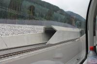 The north portals of the new Gotthard Base Tunnel, seen from the observation car of a northbound <I>Wilhelm Tell Express</I> from Locarno to Lucerne that had just traversed the old mountain route in June 2016. With the full opening of the tunnel to scheduled services in December 2016 the only trains using the old route will be scenic excursions and local EMUs. (See news item)<br><br>[Mark Bartlett 25/06/2016]