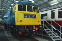 Newly arrived NRM-owned class AL4 electric, Built by the North British Locomotive Company, Glasgow in 1960.<br><br>[Bill Roberton 04/10/2016]