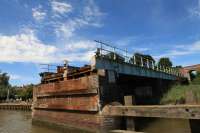 Reedham swing bridge swung open.<br><br>[Ian Dinmore //]