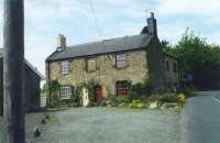 Chollerton station cottages from the road.<br><br>[Mike Shannon /05/2002]