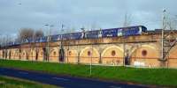 Westbound emu at Yorkhill. No vehicles in the way on the Expressway!<br><br>[Colin Miller 08/12/2016]