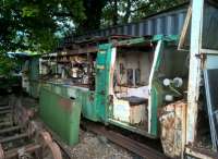 How quickly does the cutting edge become worthless. This narrow gauge rack locomotive was supplied new for Channel Tunnel construction work, was bought by Alan Keef, and is now in danger of being scrapped. So if you happen to have a garden rack railway, put an offer in! [see also image 57187]<br><br>[Ken Strachan 17/09/2016]