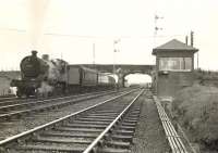 2P 4-4-0 40643 leaving Crosshouse on 6 June 1953 at the head of an Ardrossan - Kilmarnock train.  <br><br>[G H Robin collection by courtesy of the Mitchell Library, Glasgow 06/05/1953]