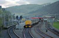 37404 preparing to leave Fort William with the southbound sleeper in 1995. At the time the service was under threat.<br><br>[Ewan Crawford //1995]