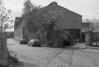 Level crossing over Den Road, Kirkcaldy in 1992. This gave access from a siding off the main line into Dunnikier Foundry, later Felt Mill, and currently Thomas Muir, Metal Merchant. Since removed or resurfaced.<br><br>[Bill Roberton //1992]