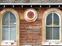 Detail of the station building on the eastbound platform at Cardross in July 2005.<br><br>[John Furnevel 27/07/2005]