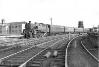 Standard 2-6-4T 80046 arriving at St Enoch on 20 June 1961 with a boat train from Winton Pier. <br><br>[G H Robin collection by courtesy of the Mitchell Library, Glasgow 20/06/1961]