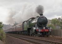 Great Marquess 3442 north of Kinghorn with an SRPS Fife Circle excursion on 14 September 1994.<br><br>[Bill Roberton /09/1994]