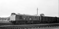 25050 shunting Elgin GNSR goods yard. 16 Oct 1980.<br><br>[Peter Todd /10/1980]