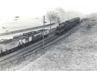 BR Standard class 2 2-6-0 78045 photographed shortly after setting out from the terminus at Banff on 23 August 1963 on its way to Tillynaught. <br><br>[G H Robin collection by courtesy of the Mitchell Library, Glasgow 23/08/1963]