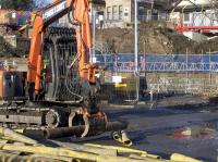  7 days on [see image 57698] with the bridge now demolished. Perhaps that's one of the culprits on the left still clutching a length of pipe.<br><br>[Colin McDonald 11/01/2017]