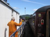 Shunting the afternoon Jacobite ready for the afternoon departure for<br>
Mallaig on 3rd June 2016.<br><br>[David Spaven 03/06/2016]