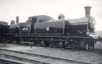 Reid N15 0-6-2T no 69174 in the shed yard at Eastfield in May 1950.<br><br>[G H Robin collection by courtesy of the Mitchell Library, Glasgow 06/05/1950]