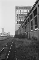 A fragment of the 3' gauge narrow gauge surface network alongside the surface buildings at Rothes Pit in 1990.<br><br>[Bill Roberton //1990]