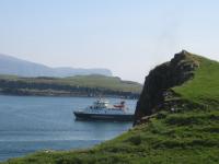 Loch Nevis heads back from Canna to Mallaig on 8th June 2016 (with the mountains of Rum in the distance).<br><br>[David Spaven 08/06/2016]