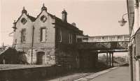 The station building at Dalry, looking north in 1984.<br><br>[Ewan Crawford Collection 12/05/1984]