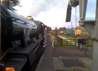 Steam giving way to diesel on the GCR at Loughborough Central on 10 September 2016.<br><br>[Ken Strachan 10/09/2016]