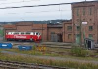 Inlandsbanan (IB AB) TMZ 1421 'Cathis' diesel loco sits literally at the back door of the company headquarters in Östersund. The loco was built by NOHAB of Trollhättan in 1970 and was used by DSB for 30 years on its passenger and freight services before being sold to IB AB in 2012.<br><br>[Charlie Niven 16/09/2016]