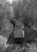 37694 climbs towards Kinglassie with empties for Westfield.<br><br>[Bill Roberton //1991]