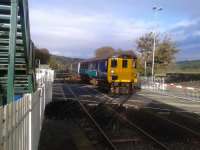 A loco hauled Northern service from Carlisle approaching St Bees station on route to Barrow in Furness on 26/10/2016. Sadly we were not so lucky with our train back to Dalston. It broke down at Workington and the next train terminated at Whitehaven as ours was stuck at Workington. Grandson not impressed!<br><br>[Brian Smith 26/10/2016]