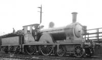 Holmes LNER D25 (NBR class 'N') 4-4-0 no 9595 thought to have been photographed at Haymarket shed around 1930. The locomotive was withdrawn from here in 1932. [Ref query 629] <br><br>[Dougie Squance (Courtesy Bruce McCartney) //1930]