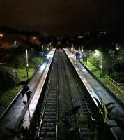 The first evening of the New Year, looking towards Bath Spa. For a daytime view [see image 55059]. <br><br>[Ken Strachan 01/01/2017]