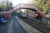 A Carlisle to Newcastle Pacer calls at Wetheral on 21 January 2017.<br><br>[John McIntyre 21/01/2017]