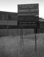Dunfermline Townhill Wagon Shops.  YOU HAVE BEEN WARNED. The upper sign survives at Bo'ness. (Thanks to Dougie McPherson of THE SRPS Diesel Group)<br><br>[Bill Roberton //1986]