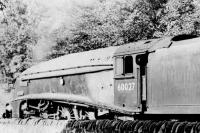 A4 Pacific 60027 <I>Merlin</I> calls at Galashiels in June 1961.