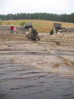 Normally submerged beneath the waters of the Kielder Reservoir, this is a bridge on the former Border Counties line.<br>
<br><br>[Ken Lewis //2003]