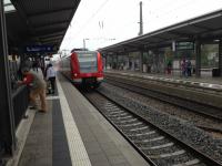 Platform view of the 'S' Bahn in Munchen.<br><br>[Veronica Clibbery /09/2016]