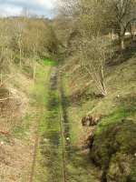 Looking towards Merryhill Farm Crossing from overbridge near Merryhill Farm.<br><br>[Mark Poustie 10/04/2016]