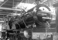 Undated photograph of Midland Compound 1000, on display at Clapham Transport Museum. The museum, housed in a former tram depot in Clapham High Street, was open between 1963 and 1972. The site is now a supermarket, with many of the former exhibits now on display at the London Transport Museum, Covent Garden and the National Railway Museum, York.<br><br>[Dougie Squance (Courtesy Bruce McCartney) //]