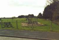 View west towards Burgh-by-Sands station from the former trackbed at Burgh Head in 2002.<br><br>[Mike Shannon /03/2002]