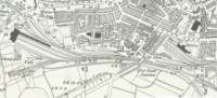 Pre-war map extract of Morecambe showing several Railscot locations. Morecambe Euston Road (Closed 1962) to the right with its Goods Shed that survives to this day. Below is the three way junction for the Lancaster and Heysham lines. Morecambe Promenade station (Closed 1994) is to the left with the branch to Morecambe Harbour station. The new Morecambe station is sited at the end of Northumberland St where the Signal Box is shown on the map. Reproduced with the permission of the National Library of Scotland http://maps.nls.uk/index.html <br><br>[Mark Bartlett //]