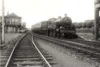 Compound 40920 arrives at Creetown on 16 July 1956 with a Stranraer - Dumfries train.<br><br>[G H Robin collection by courtesy of the Mitchell Library, Glasgow 16/07/1956]