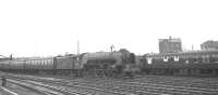 Doncaster based A1 Pacific 60114 W P Allen arriving home with a down ECML service on 6 July 1963.  <br><br>[K A Gray 06/07/1963]