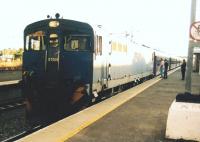 This official locomotive change on the Premiere Classe luxury train [see image 55261], due to a change in the OHL supply, was later followed by an unofficial change as this loco' failed at around 11pm. View looks South; notice the 'No cycling on the platform' sign on the right.<br><br>[Ken Strachan 04/11/2005]
