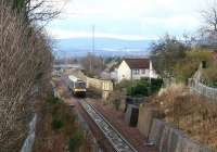 ScotRail 170458 accelerates away from the Eskbank stop and past the site of Hardengreen Junction on 12 March 2017 with the 0845 Tweedbank - Edinburgh Waverley.<br><br>[John Furnevel 12/03/2017]