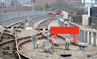 Looking out over the stabling sidings at the south end of Birmingham Moor Street station in 2016. [See image 41885] [Ref query 981]<br><br>[Ian Dinmore //2016]