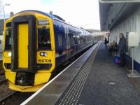 158708 at Dingwall forming the 14 10 Scotrail service to Inverness on 15th March 2017.<br><br>[Brian Smith 15/03/2017]