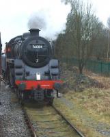 In the Up Relief Siding where the Buxton steam shed had been, now covered with silver birch. (On a ISO 1600 day!)<br><br>[John McIntyre 26/02/2017]