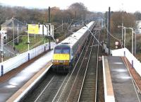 A GNER DVT brings up the rear of a Kings Cross - Glasgow Central service running west through Slatford station in December 2004. The train will make one further stop at Motherwell en route. <br><br>[John Furnevel 29/12/2004]