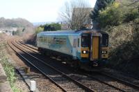 A Cardiff to Llanelli passing the site of the original Skewen station closed in 1964.<br><br>[Alastair McLellan 24/03/2017]