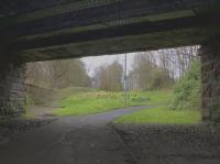 View south from under Bothwell Main St. bridge at the site of Bothwell station.<br><br>[Colin McDonald //]