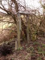 The Polton branch left the Peebles line only a half mile or so after that line left the Waverley route at Hardengreen. Esk Valley Junction is not to be confused with Glenesk junction, the other side of Hardengreen, though the name means the same. Here's a relic of some ancient signalling hardware which has somehow managed to survive decades of use of the trackbed as a walkway.<br><br><br><br>[David Panton 25/03/2017]